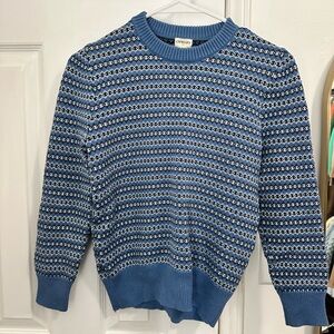 Blue Patterned Sweater